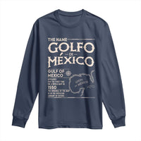 Gulf Of Mexico Long Sleeve Shirt 1672 Historic Map Coast Mexico Lover