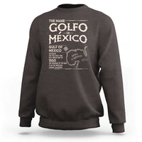 Gulf Of Mexico Sweatshirt 1672 Historic Map Coast Mexico Lover