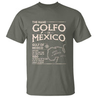 Gulf Of Mexico T Shirt 1672 Historic Map Coast Mexico Lover