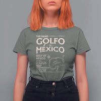 Gulf Of Mexico T Shirt For Women 1672 Historic Map Coast Mexico Lover