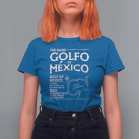 Gulf Of Mexico T Shirt For Women 1672 Historic Map Coast Mexico Lover