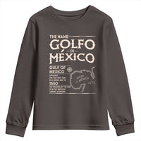 Gulf Of Mexico Youth Sweatshirt 1672 Historic Map Coast Mexico Lover