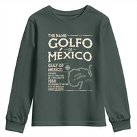 Gulf Of Mexico Youth Sweatshirt 1672 Historic Map Coast Mexico Lover