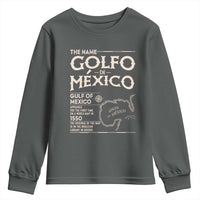 Gulf Of Mexico Youth Sweatshirt 1672 Historic Map Coast Mexico Lover