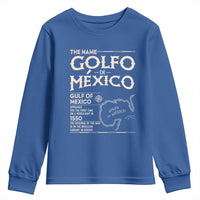 Gulf Of Mexico Youth Sweatshirt 1672 Historic Map Coast Mexico Lover