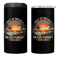Gulf Of Mexico 4 in 1 Can Cooler Tumbler Never Forget 1915 - 2025 Coast Texas Alabama Mississippi Florida Beach