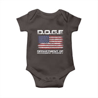 DOGE Department of Government Efficiency US Flag Baby Onesie