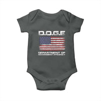 DOGE Department of Government Efficiency US Flag Baby Onesie