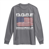 DOGE Department of Government Efficiency US Flag Long Sleeve Shirt