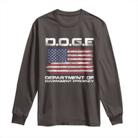 DOGE Department of Government Efficiency US Flag Long Sleeve Shirt