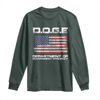 DOGE Department of Government Efficiency US Flag Long Sleeve Shirt