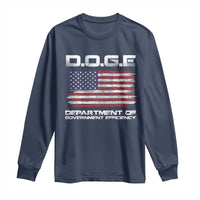 DOGE Department of Government Efficiency US Flag Long Sleeve Shirt