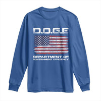 DOGE Department of Government Efficiency US Flag Long Sleeve Shirt