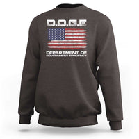 DOGE Department of Government Efficiency US Flag Sweatshirt