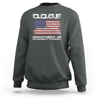 DOGE Department of Government Efficiency US Flag Sweatshirt