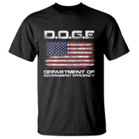 DOGE Department of Government Efficiency US Flag T Shirt