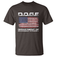 DOGE Department of Government Efficiency US Flag T Shirt