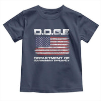 DOGE Department of Government Efficiency US Flag Toddler T Shirt