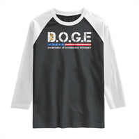 DOGE Department of Government Efficiency Raglan Shirt - Wonder Print Shop