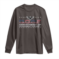D.O.G.E. DOGE Department of Government Efficiency Long Sleeve Shirt American Flag Eagle