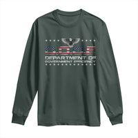 D.O.G.E. DOGE Department of Government Efficiency Long Sleeve Shirt American Flag Eagle