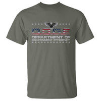 D.O.G.E. DOGE Department of Government Efficiency T Shirt American Flag Eagle