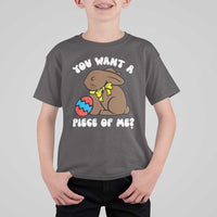 Funny Easter Bunny T Shirt For Kid Chocolate Rabbit You Want Piece Of Me