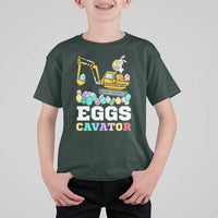 Easter Eggs-Cavator T Shirt For Kid Bunny Excavator