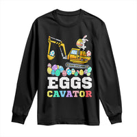 Easter Eggs-Cavator Long Sleeve Shirt Bunny Excavator
