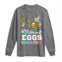 Easter Eggs-Cavator Long Sleeve Shirt Bunny Excavator