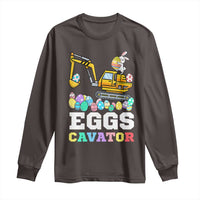 Easter Eggs-Cavator Long Sleeve Shirt Bunny Excavator