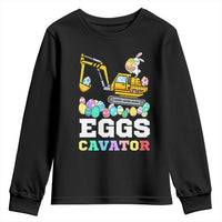 Easter Eggs-Cavator Youth Sweatshirt Bunny Excavator