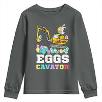 Easter Eggs-Cavator Youth Sweatshirt Bunny Excavator