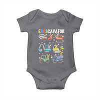 Easter Eggs-Cavator Baby Onesie Bunny Excavator Construction Trucks
