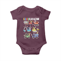 Easter Eggs-Cavator Baby Onesie Bunny Excavator Construction Trucks