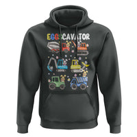 Easter Eggs-Cavator Hoodie Bunny Excavator Construction Trucks