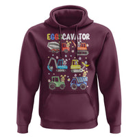 Easter Eggs-Cavator Hoodie Bunny Excavator Construction Trucks