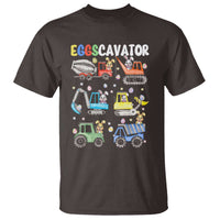 Easter Eggs-Cavator T Shirt Bunny Excavator Construction Trucks