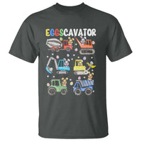 Easter Eggs-Cavator T Shirt Bunny Excavator Construction Trucks