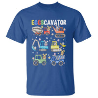 Easter Eggs-Cavator T Shirt Bunny Excavator Construction Trucks