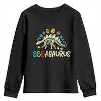 Easter Dinosaur Youth Sweatshirt Kids Eggasaurus Easter Stegosaurus Dino Toddler Boys - Wonder Print Shop