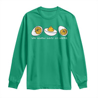 Funny Easter Long Sleeve Shirt You Know Why Im Here - Wonder Print Shop