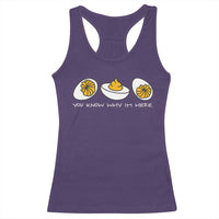 Funny Easter Racerback Tank Top You Know Why Im Here - Wonder Print Shop