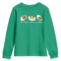 Funny Easter Youth Sweatshirt You Know Why Im Here - Wonder Print Shop