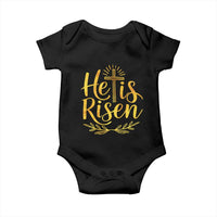 He Is Risen Baby Onesie Jesus Easter Religious Christians - Wonder Print Shop