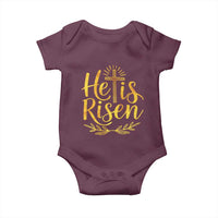 He Is Risen Baby Onesie Jesus Easter Religious Christians - Wonder Print Shop
