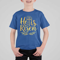 He Is Risen T Shirt For Kid Jesus Easter Religious Christians - Wonder Print Shop