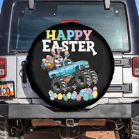Boys Happy Easter Bunny Monster Truck Spare Tire Cover Eggs Cool Rabbit Car Lovers Toddler - Wonder Print Shop