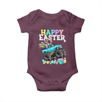 Boys Happy Easter Bunny Monster Truck Baby Onesie Eggs Cool Rabbit Car Lovers Toddler - Wonder Print Shop