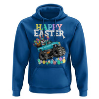 Boys Happy Easter Bunny Monster Truck Hoodie Eggs Cool Rabbit Car Lovers Toddler - Wonder Print Shop